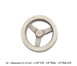 Unmachined FWC-2A Aluminium Flywheel. 2 3/8 Inch Dia x 5/8 W X 1/2 HUB